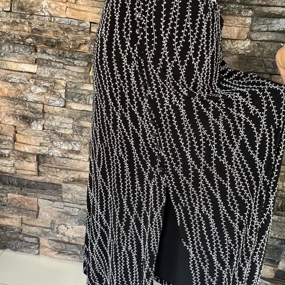 Briggs New York Black and White Maxi Skirt Cocktail - Picture 4 of 8